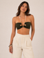 Top Late CheckOut Verde/Crema