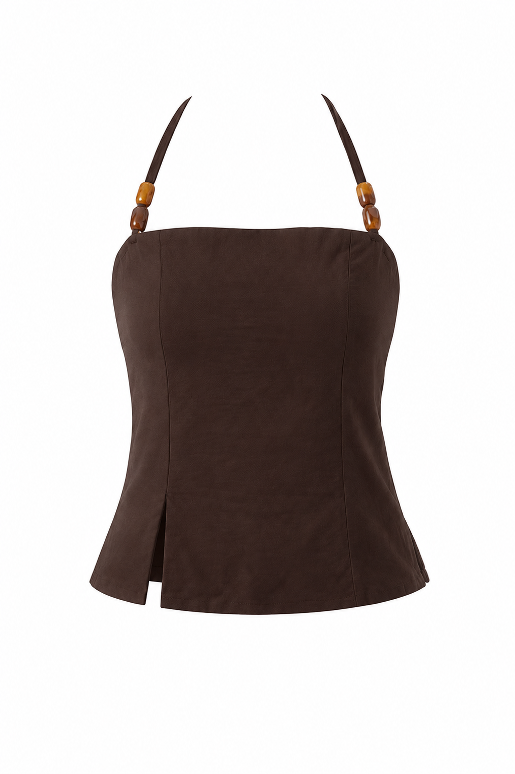 Blusa Checkin Café Oscuro